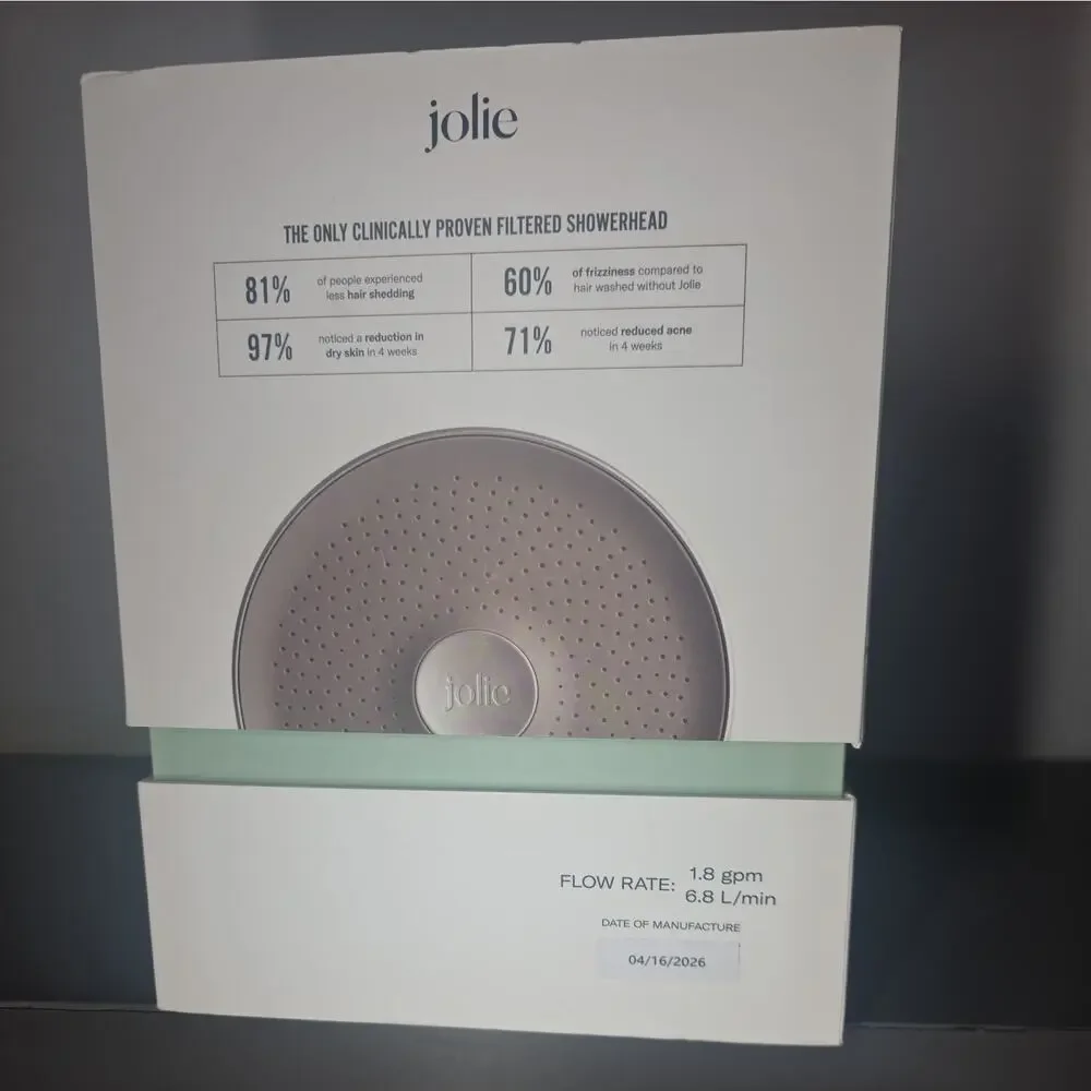 Jolie The Filtere Shower Head Brushed Steel W/ 4 Filters